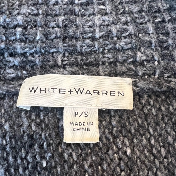 WHITE+WARREN HEAVY KNIT WOOL BLEND SWEATER VEST W/POCKETS SUPER WARM SZ-S 🥰 - Picture 4 of 6